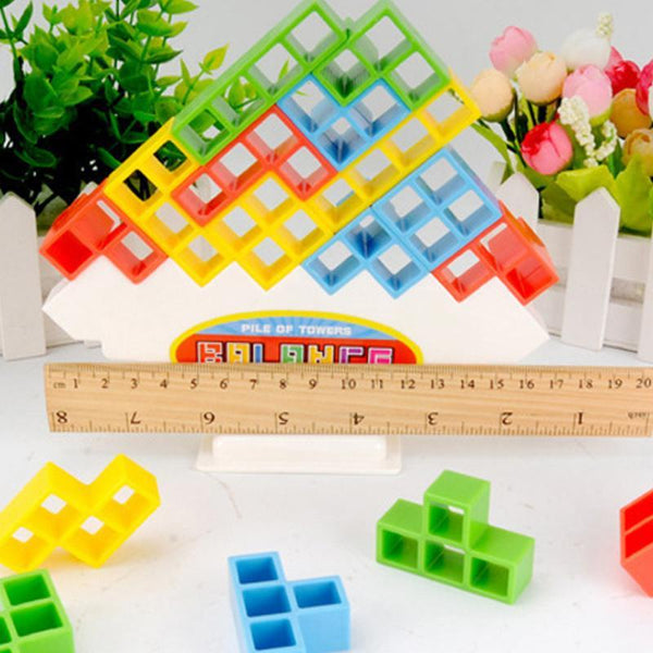 TetraTower™ 16 to 48 Blocks | The Balance Family Game for these Warm and Cozy days - WOWGOOD