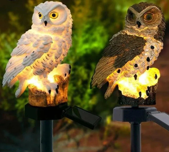 Solar Night Owl Lamp - 100% on solar energy