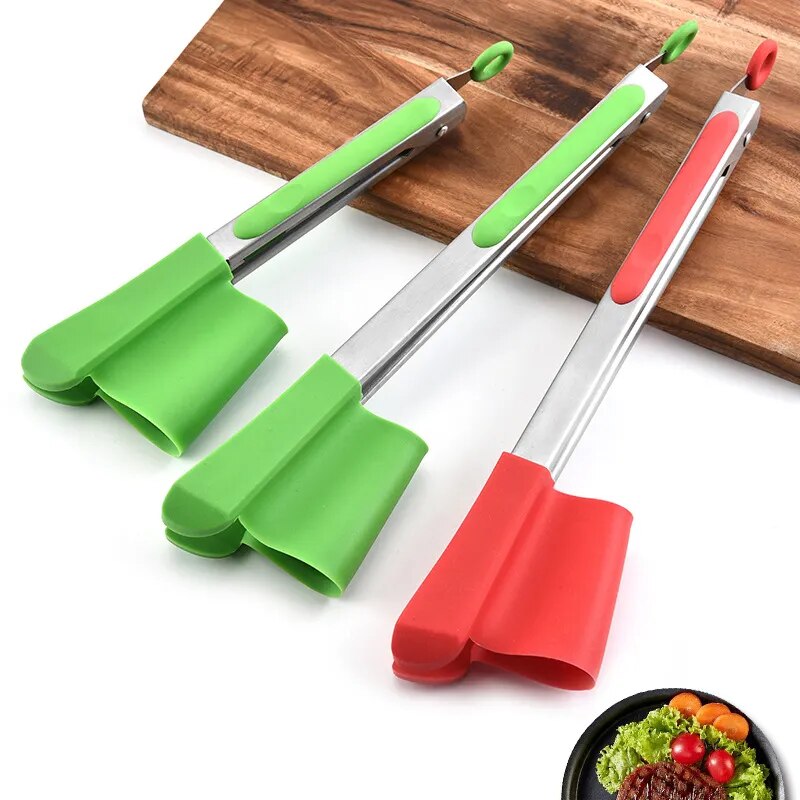 2 In 1 Kitchen Spatula - Non-Sticky &amp; Heat Resistant - Stainless Steel Frame - WOWGOOD