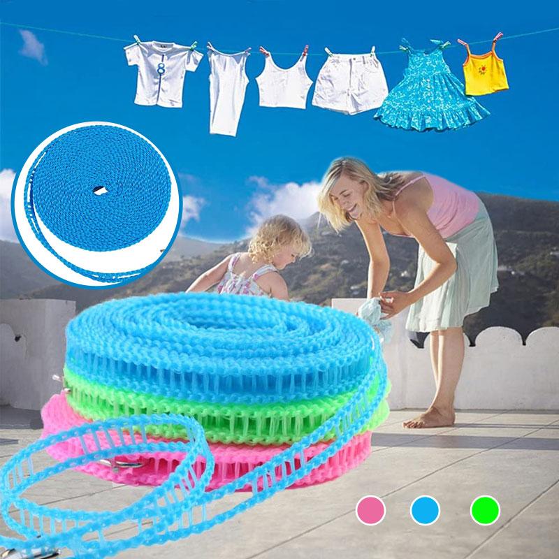 Premium 5 meters portable clothesline for outdoor and home use. - WOWGOOD